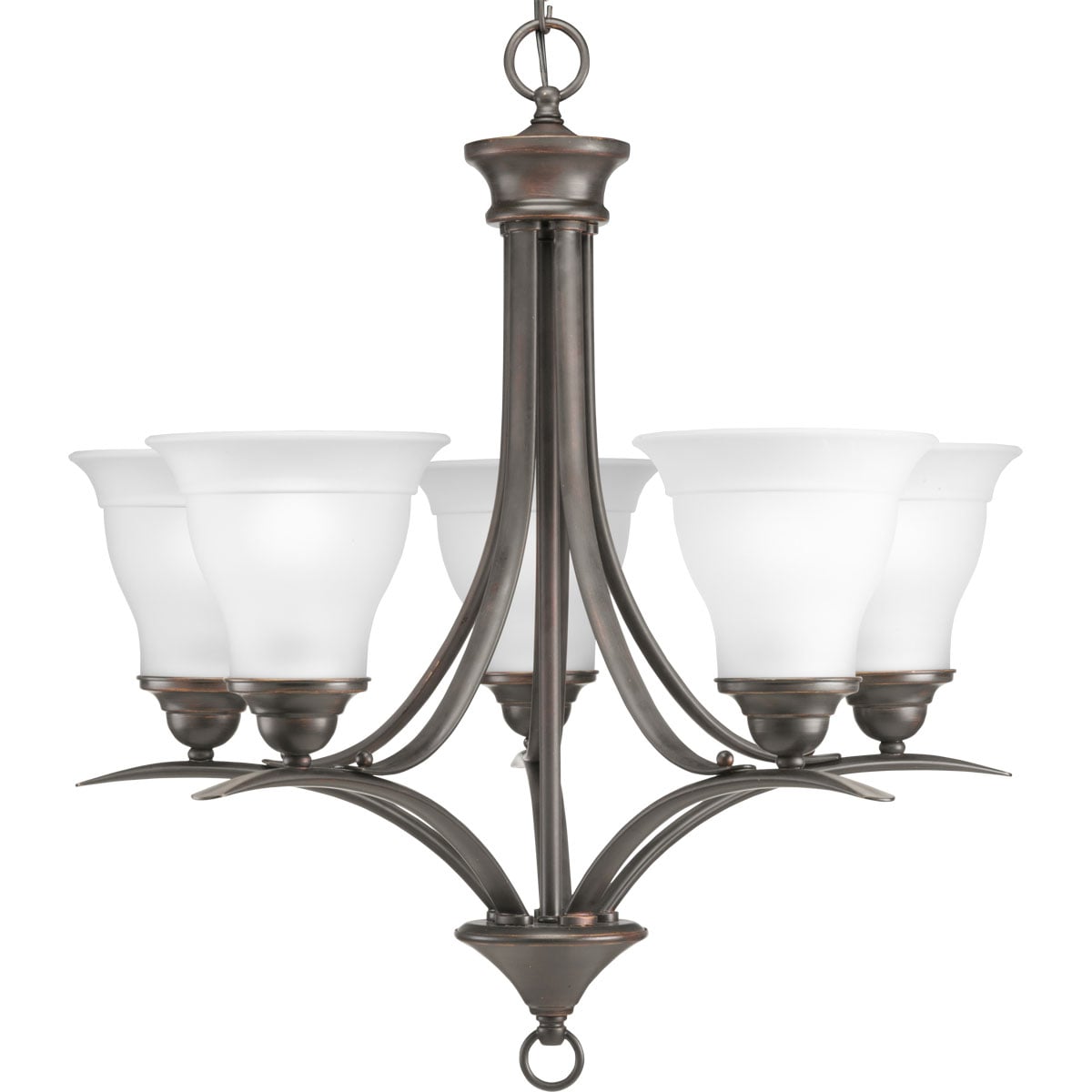 Progress Lighting Trinity 5-Light Antique Bronze Transitional Chandelier