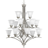 Progress Lighting Trinity 15-Light Brushed Nickel Transitional Chandelier