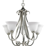 Progress Lighting Torino 5-Light Brushed Nickel Transitional Chandelier