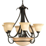 Progress Lighting Torino 6-Light Bronze Transitional Chandelier