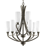 Progress Lighting Wisten 9-Light Antique Bronze Transitional Chandelier
