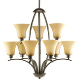 Progress Lighting Joy 9-Light Antique Bronze Traditional Chandelier