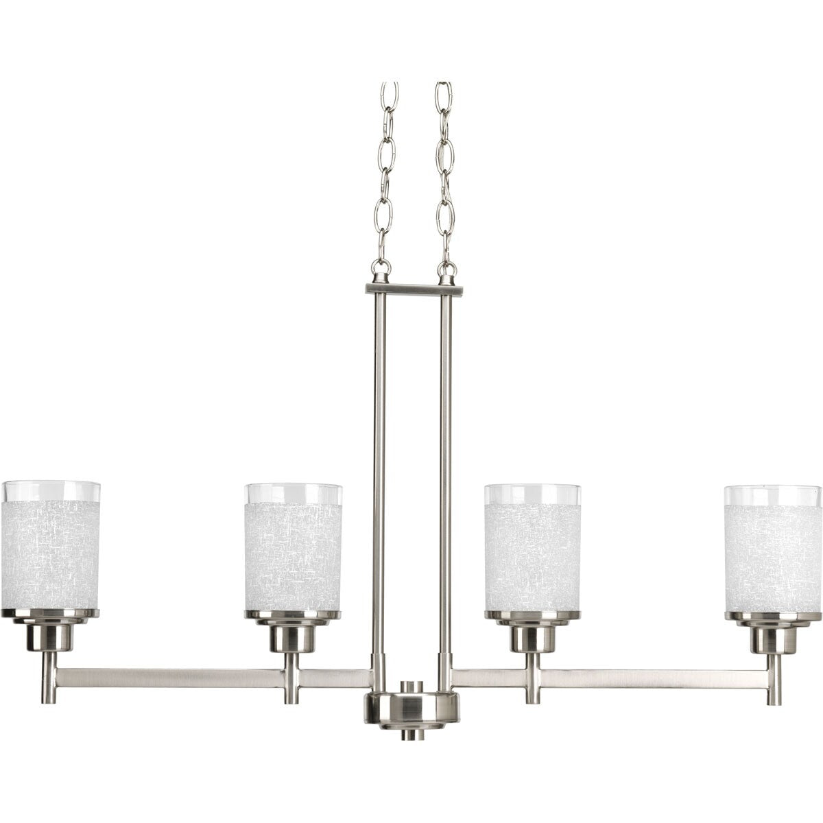 Progress Lighting Alexa 4-Light Brushed Nickel Modern/Contemporary Chandelier