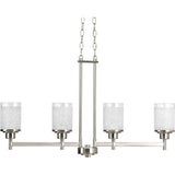 Progress Lighting Alexa 4-Light Brushed Nickel Modern/Contemporary Chandelier