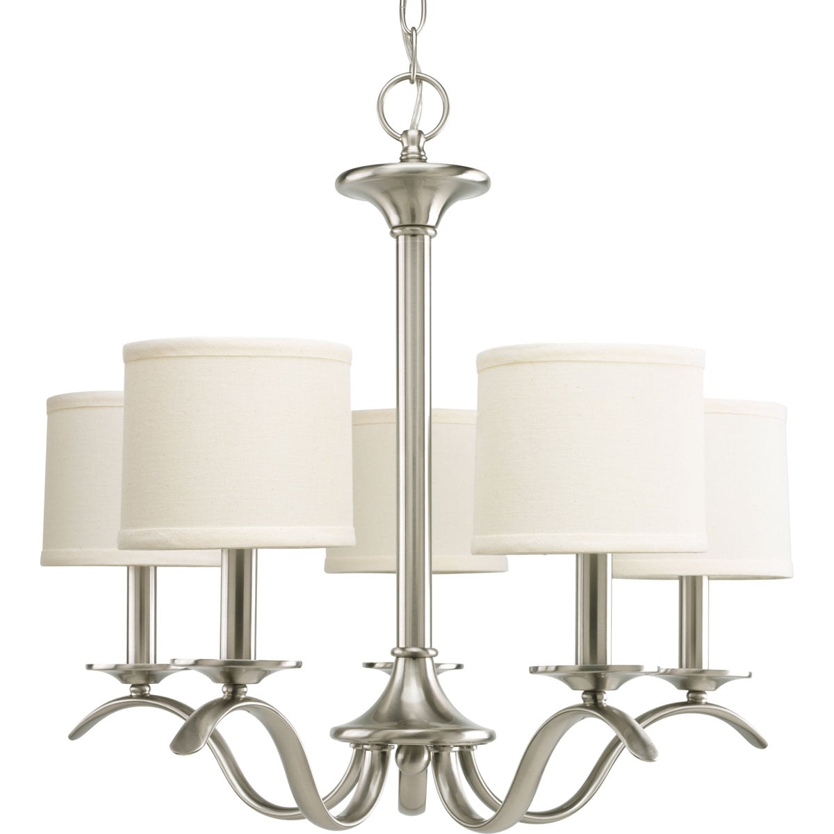 Progress Lighting Inspire 5-Light Brushed Nickel Transitional Chandelier
