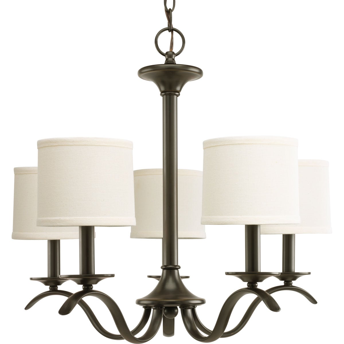 Progress Lighting Inspire 5-Light Antique Bronze Transitional Chandelier
