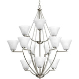 Progress Lighting Bravo 12-Light Brushed Nickel Transitional Chandelier