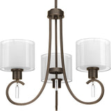 Progress Lighting Invite 3-Light Antique Bronze Transitional Chandelier
