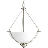 Progress Lighting Bravo 3-Light Brushed Nickel Transitional Chandelier