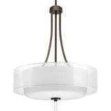 Progress Lighting Invite 4-Light Antique Bronze Transitional Chandelier