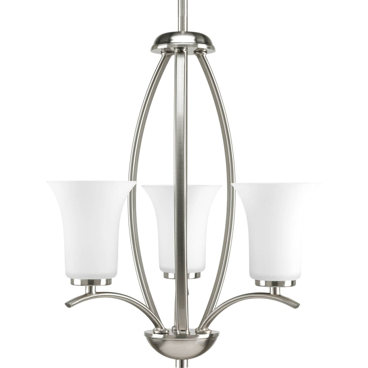 Progress Lighting Joy 3-Light Brushed Nickel Transitional Chandelier