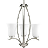 Progress Lighting Joy 3-Light Brushed Nickel Transitional Chandelier