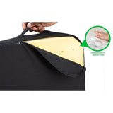 Black Large Seat Cushion with Carry Handle and Anti Slip Memory Foam Cushion Removable and Washable Cover - Super Arbor