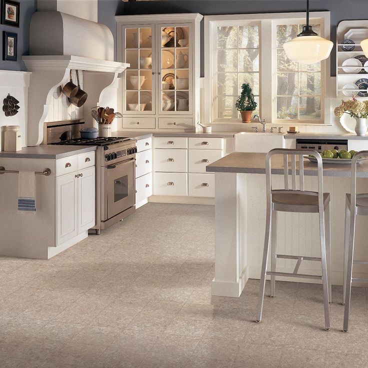 Armstrong Gothic Stone II Mineral Beige 12 in. x 12 in. Residential Peel and Stick Vinyl Tile Flooring (45 sq. ft. / case)