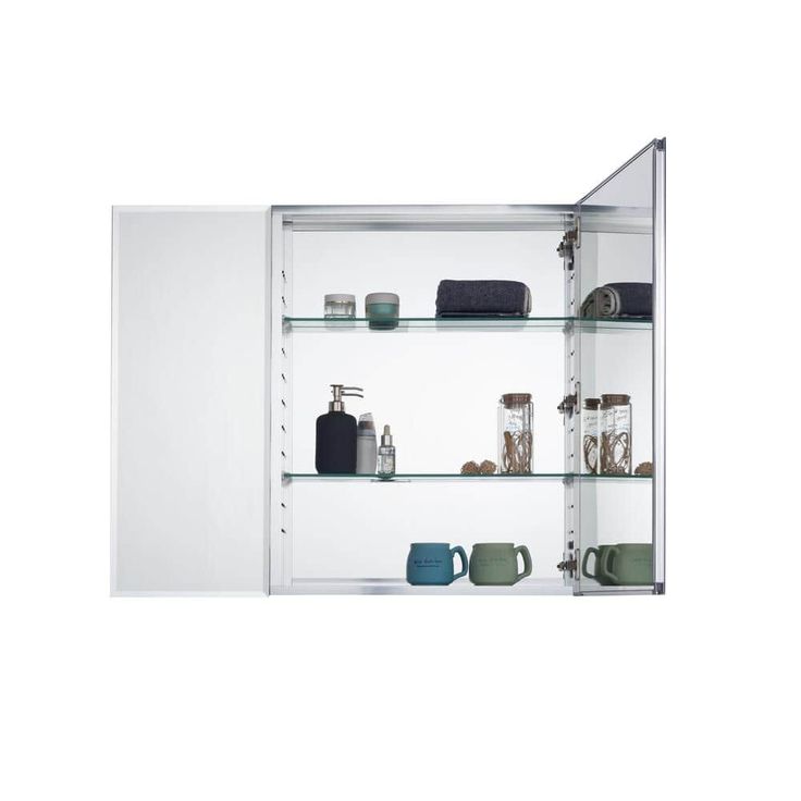 Pegasus 30 in. W x 30 in. H Rectangular Medicine Cabinet with Mirror