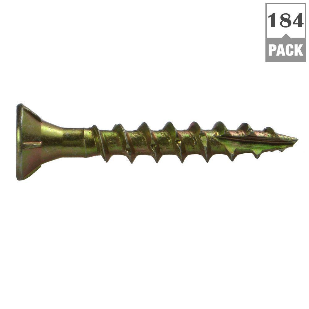#8 x 1-1/4 in. Phillips Bugle-Head Construction Screw (1 lb./Pack)