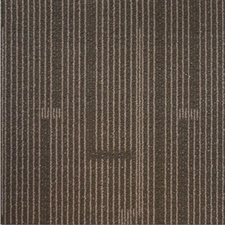 EuroTile Windsor Terrace Ebony Loop 19.7 in. x 19.7 in. Carpet Tile (20 Tiles/Case)
