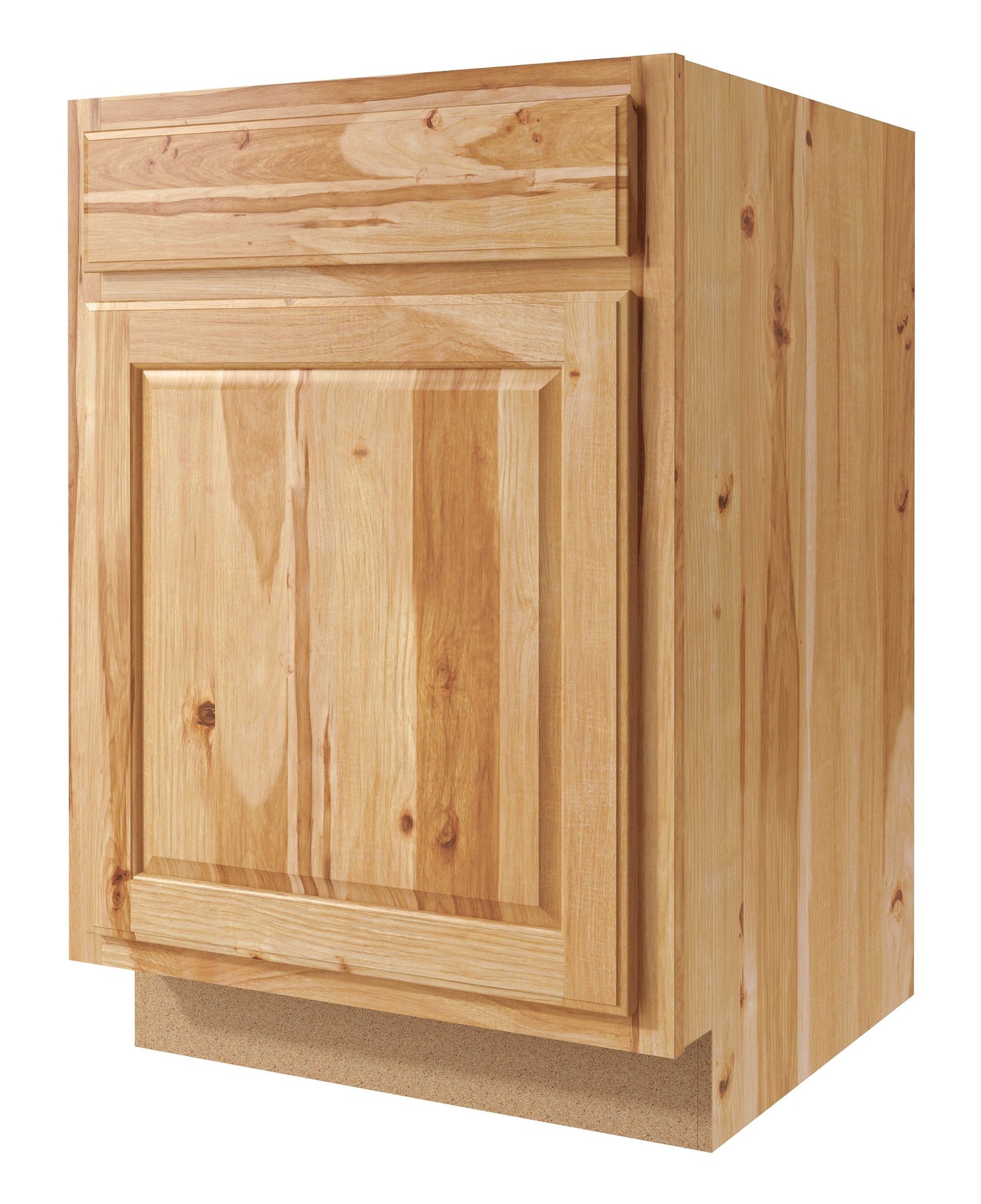 Diamond NOW Denver 21-in W x 35-in H x 23.75-in D Natural Rustic Hickory 1-Drawer Base Fully Assembled Cabinet (Raised Panel Square Style)