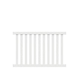 Freedom Durham 4-ft H x 6-ft W White Vinyl Fence Panel (Unassembled)