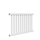 Freedom Durham 4-ft H x 6-ft W White Vinyl Fence Panel (Unassembled)