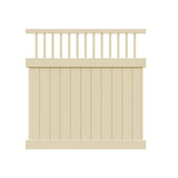Freedom Bexley 6-ft H x 6-ft W Sand Vinyl Fence Panel (Unassembled)