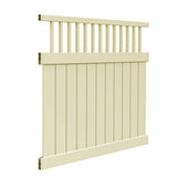 Freedom Bexley 6-ft H x 6-ft W Sand Vinyl Fence Panel (Unassembled)