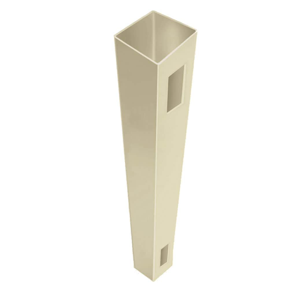 Freedom Hampton 8.5-ft H x 5-in W Sand Vinyl End Fence Post (Assembled)