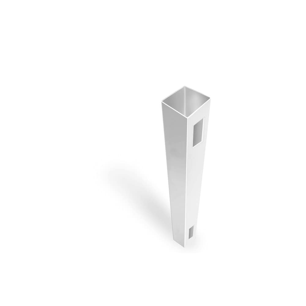 Freedom Coventry 6-ft H x 4-in W White Vinyl End Fence Post (Assembled)
