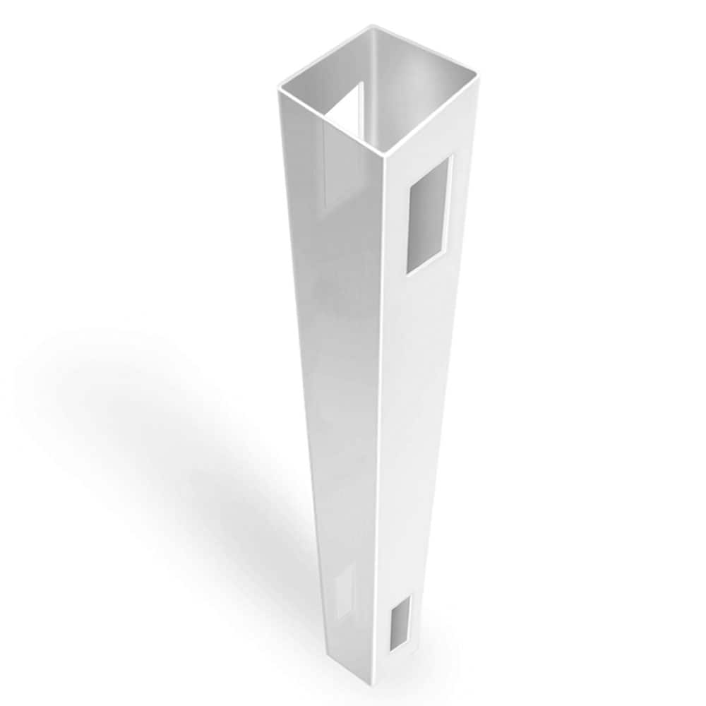 Freedom Durham 6-ft H x 4-in W White Vinyl Line Fence Post (Unassembled)