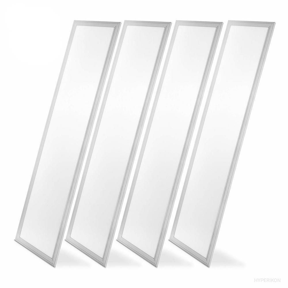 1 ft. x 4 ft. White Integrated LED Dimmable Edge Lit Panel, 4000K (4-Pack)