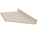 VT Dimensions Wilsonart 6-ft x 25.25-in Kalahari Topaz Matte Right-Hand Miter-Cut Laminate Kitchen Countertop with Integrated Backsplash, 4588-60