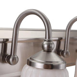 Portfolio Shaker Park 24.02-in 3-Light Brushed Nickel Traditional Vanity Light Bar