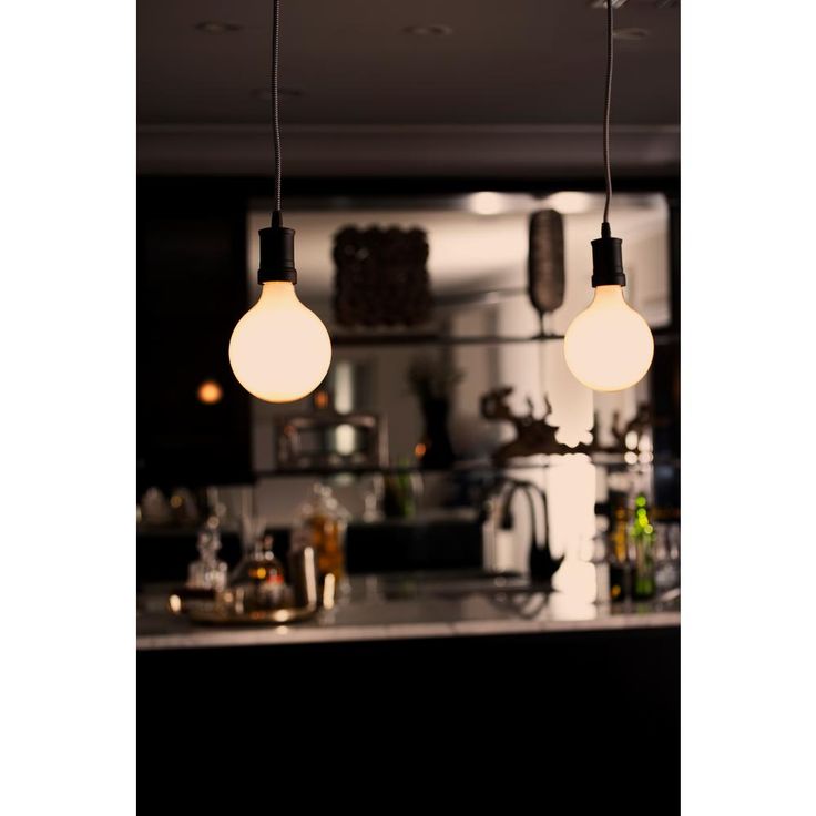 Bulbrite 60-Watt Equivalent G40 Milky Dimmable Decorative Filament LED Light Bulb Warm White (2-Pack)