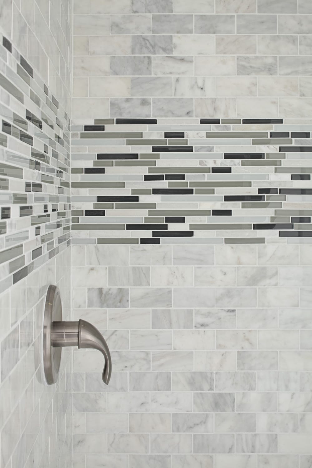 Satori Venatino 10-in x 12-in Polished Natural Stone Subway Mosaic Wall Tile (0.83-sq. ft/ Piece)