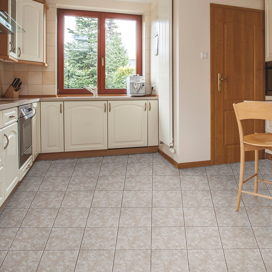 Project Source DEVANNA Beige 13-in x 13-in Glazed Ceramic Floor Tile