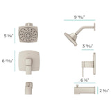Pfister Deckard Matte Black 1-Handle Shower Faucet - Super Arbor