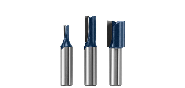 Bosch 3-Piece Carbide-Tipped Router Bit Set