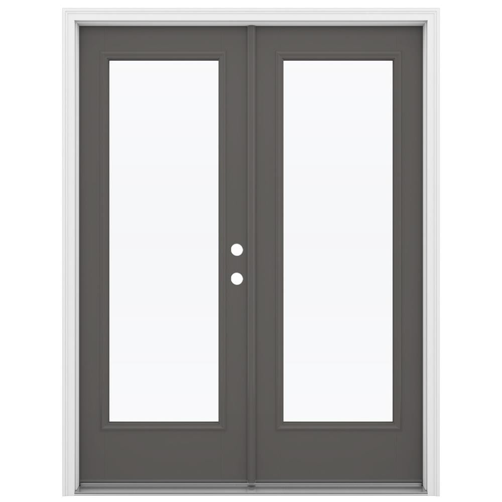 JELD-WEN 60-in x 80-in Fiberglass French, Left-hand inswing – primary product view