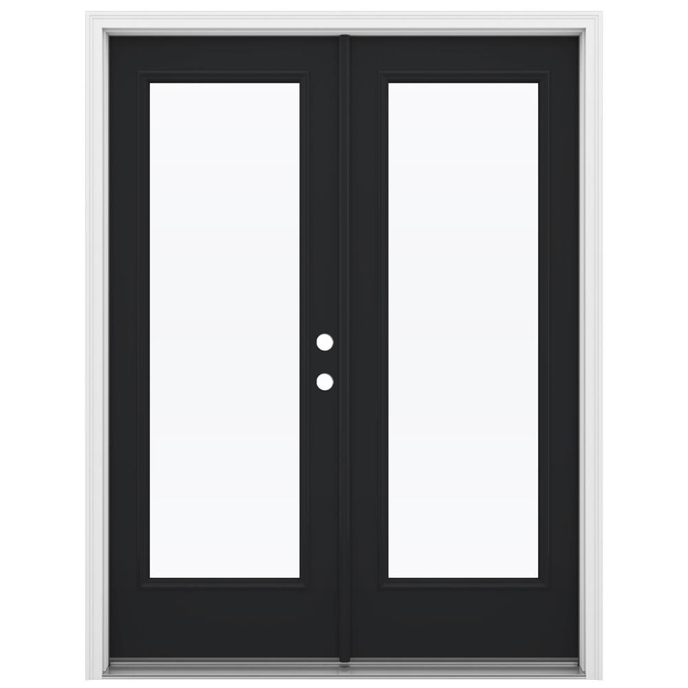 JELD-WEN 60-in x 80-in Fiberglass French, Left-hand inswing – primary product view