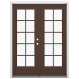 JELD-WEN 60-in x 80-in Fiberglass French, Left-hand inswing – primary product view