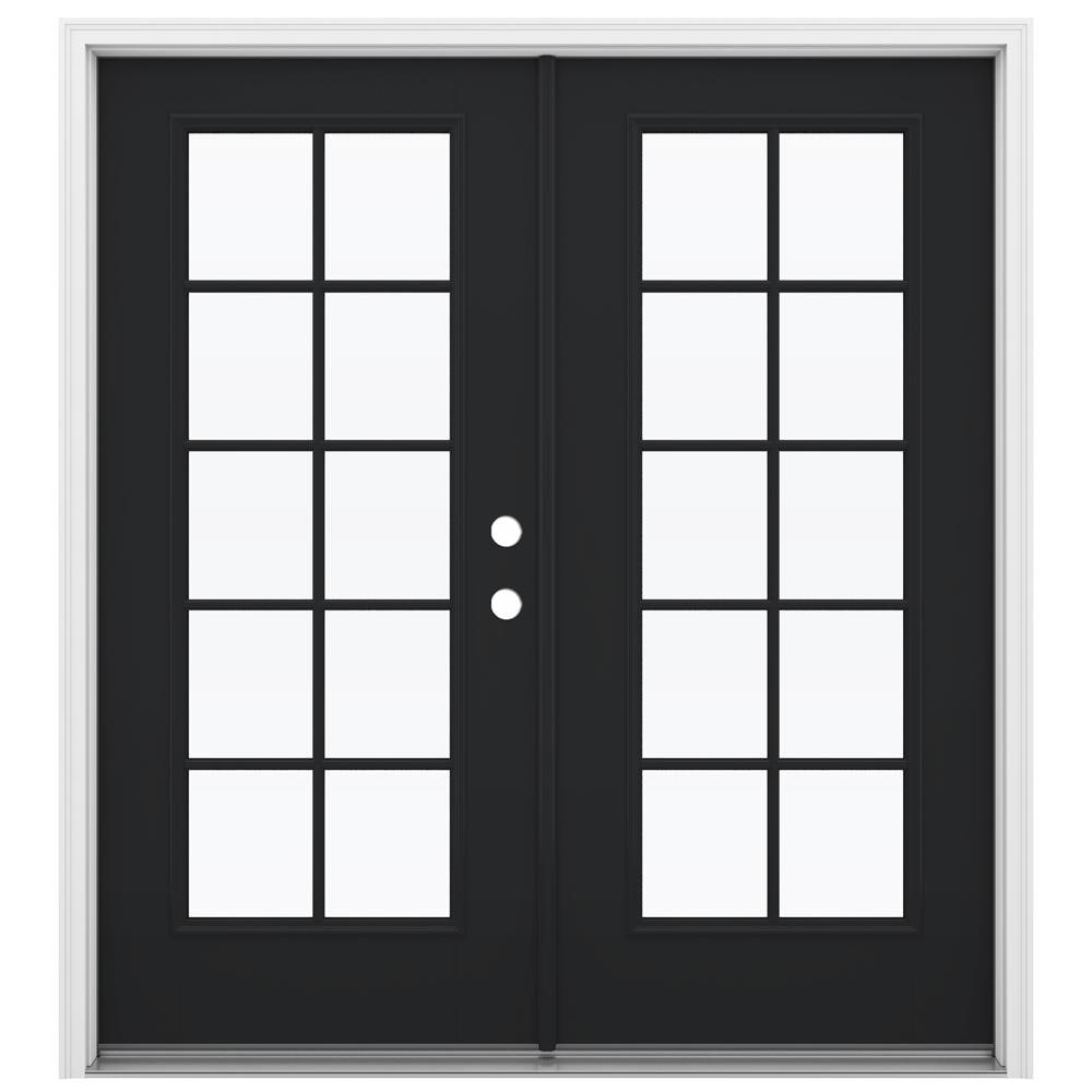 JELD-WEN 72-in x 80-in Fiberglass French, Left-hand inswing – primary product view