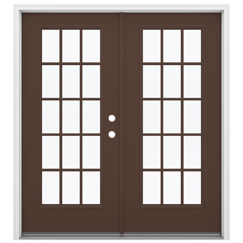 JELD-WEN 72-in x 80-in Fiberglass French, Left-hand inswing – primary product view