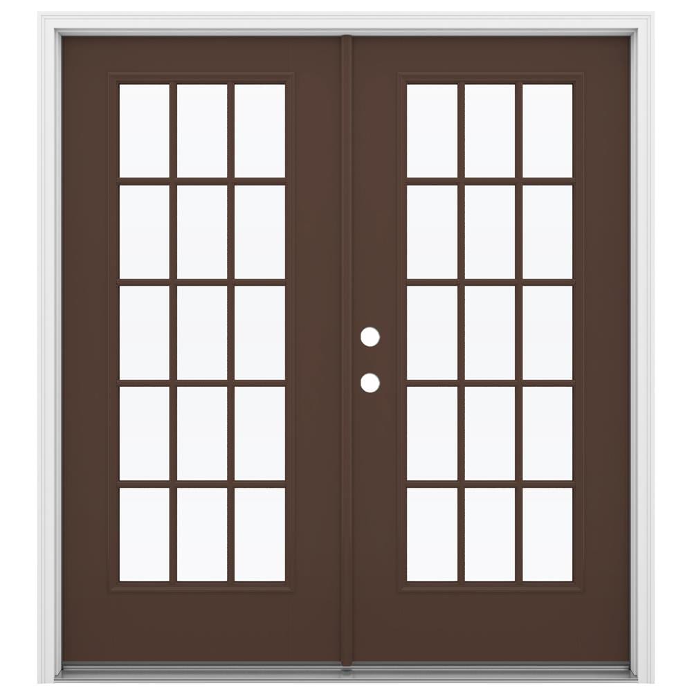 JELD-WEN 72-in x 80-in Fiberglass French, Right-hand inswing – primary product view