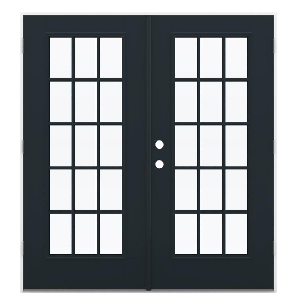 JELD-WEN 72-in x 80-in Fiberglass French, Left-hand outswing – primary product view
