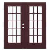 JELD-WEN 72-in x 80-in Fiberglass French, Right-hand outswing – primary product view