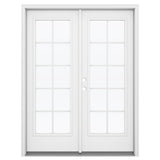 JELD-WEN 60-in x 80-in Fiberglass French, Right-hand inswing – primary product view