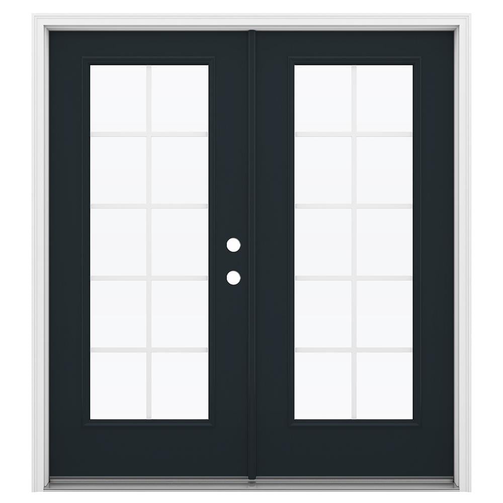 JELD-WEN 72-in x 80-in Fiberglass French, Left-hand inswing – primary product view