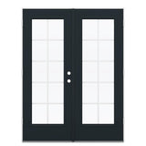 JELD-WEN 60-in x 80-in Fiberglass French, Right-hand outswing – primary product view