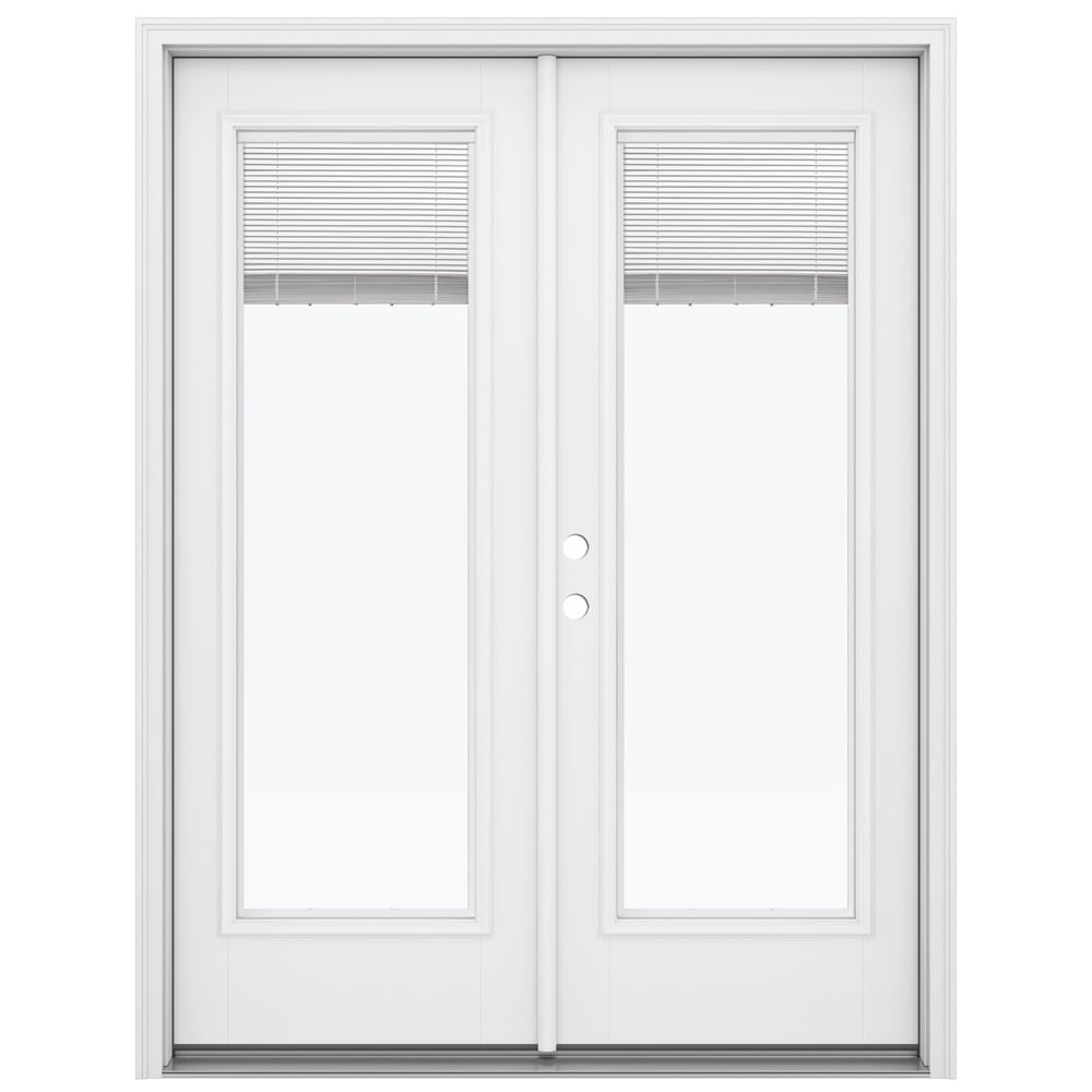 JELD-WEN 60-in x 80-in Fiberglass French, Right-hand inswing – primary product view