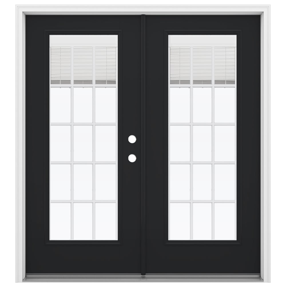 JELD-WEN 72-in x 80-in Fiberglass French, Left-hand inswing – primary product view